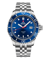 Swiss Military Schweizer Herren-Sportuhr aus blauem Stahl - SM34109.02